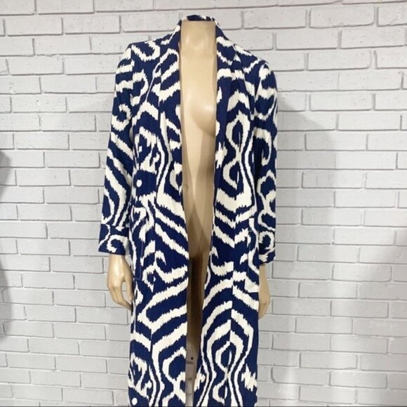 Anthropologie Women’s Blue Motif Robbie Duster‎ Jacket - Picture 15 of 15